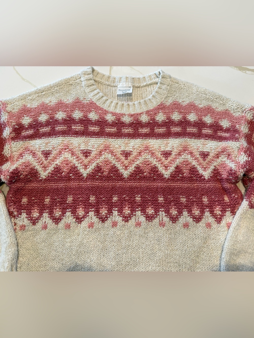 Abercrombie Kids Fair Isle Sweater – Size 11/12 - Picture 5 of 8